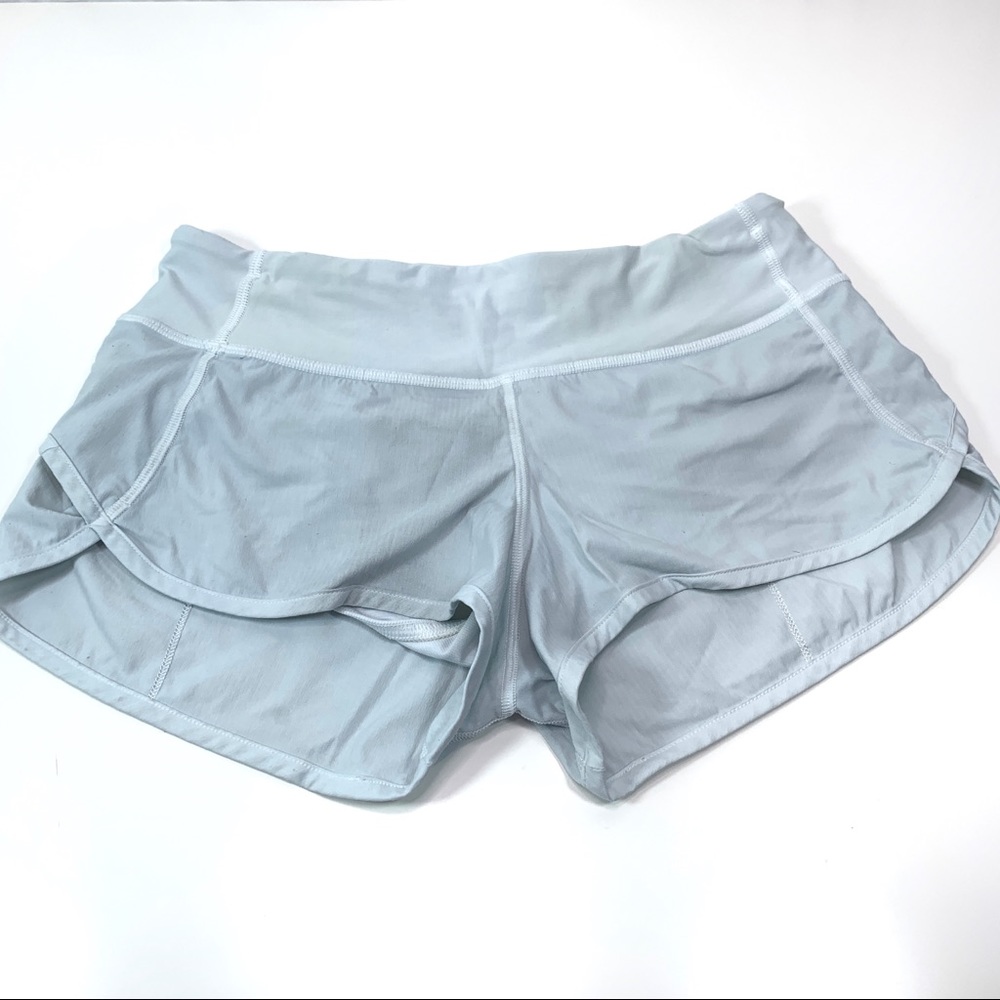 Lululemon light grey speed shorts